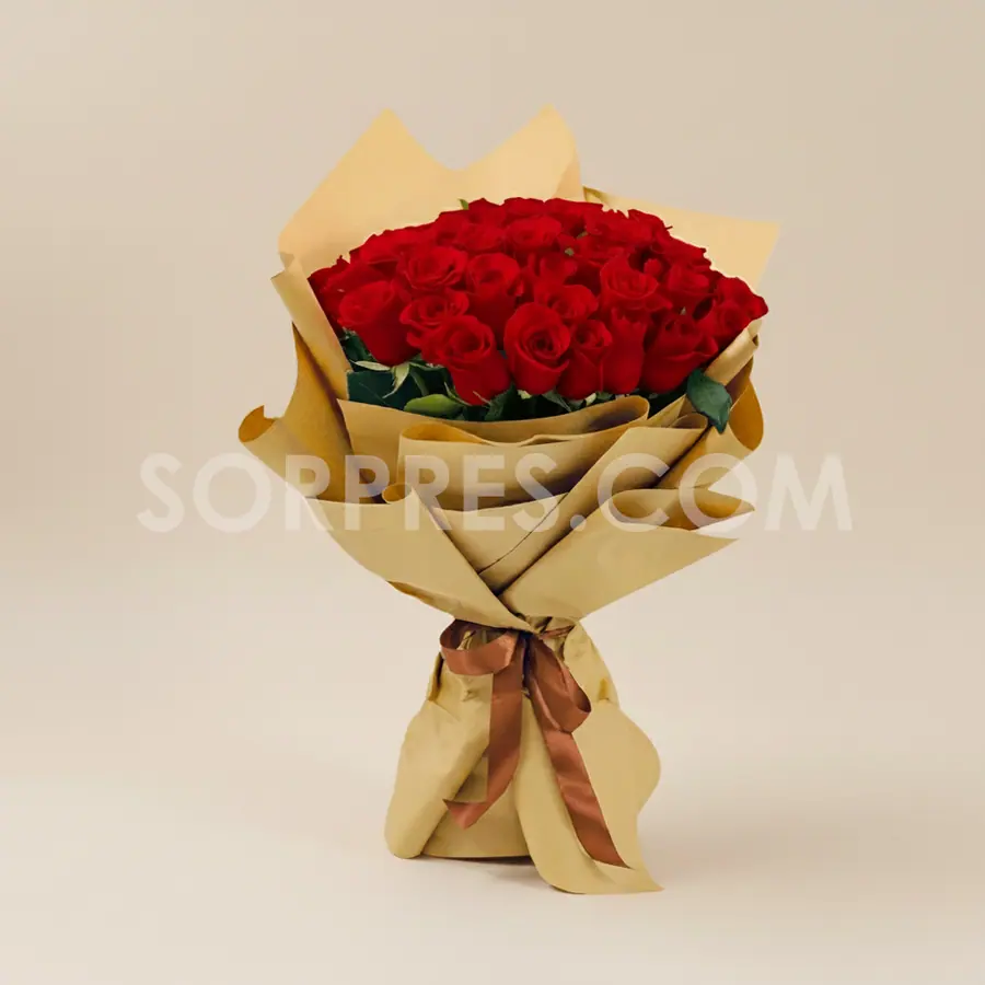 Ramo de 30 rosas rojas – florería en Cusco