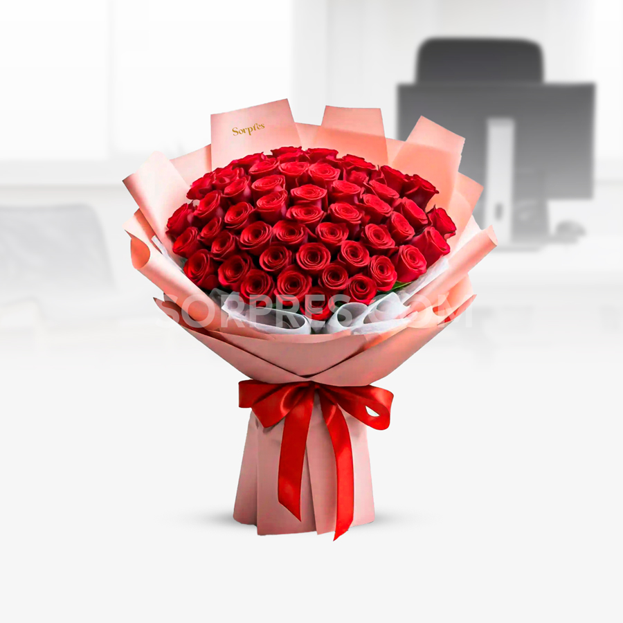 Ramo de rosas deluxe – flores en Cusco