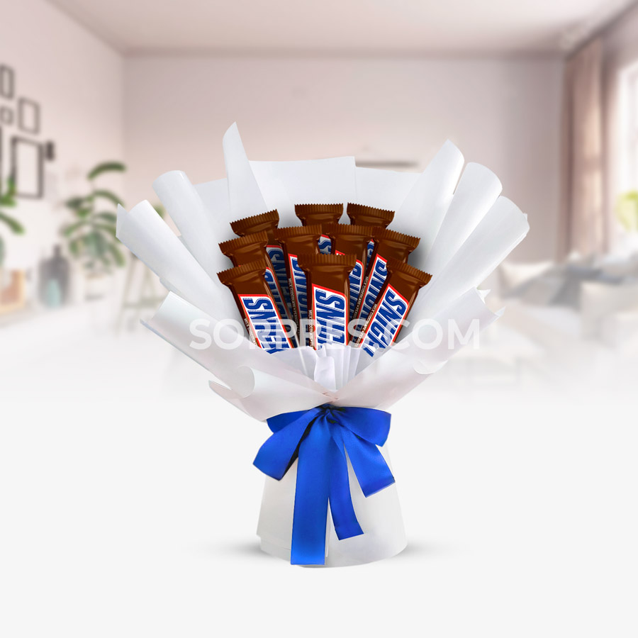 Ramo de Snickers – flores en Cusco