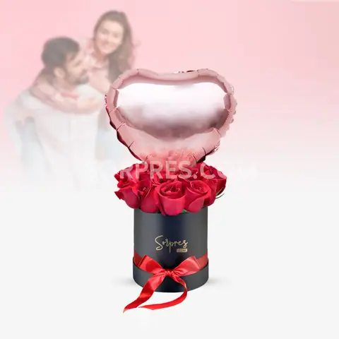 Caja de rosas rojas Puro amor – flores en Cusco